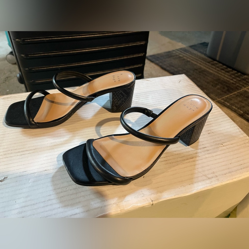 A New Day Black Block Heels